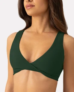 PAVOI Low Support Bras|Bras-Athleisure Twist-Front Reversible Low-Impact Sports Bra