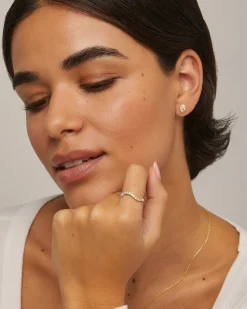 PAVOI Stackable-Azul Wavy Enamel Ring