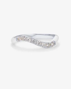 PAVOI Stackable-Azul Wavy Enamel Ring