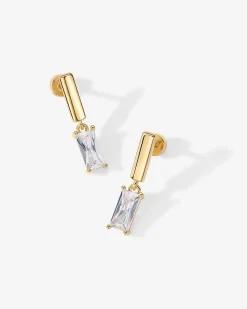 PAVOI Dangle & Threader|Flat Backs-Baguette Dangle Flat Backs