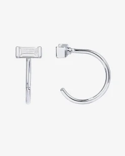 PAVOI Huggies-Baguette Half Hoop Huggie