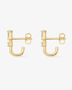 PAVOI Huggies-Baguette Half Huggie Earrings