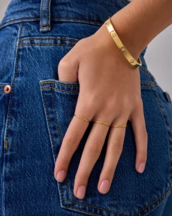 PAVOI Stackable-Band of Gold Ring