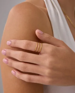 PAVOI Stackable-Band of Gold Ring