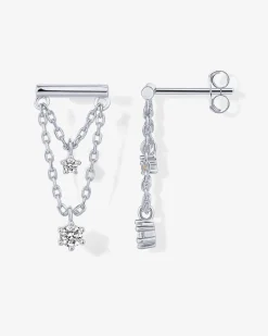 PAVOI Dangle & Threader-Bar Chained Earring
