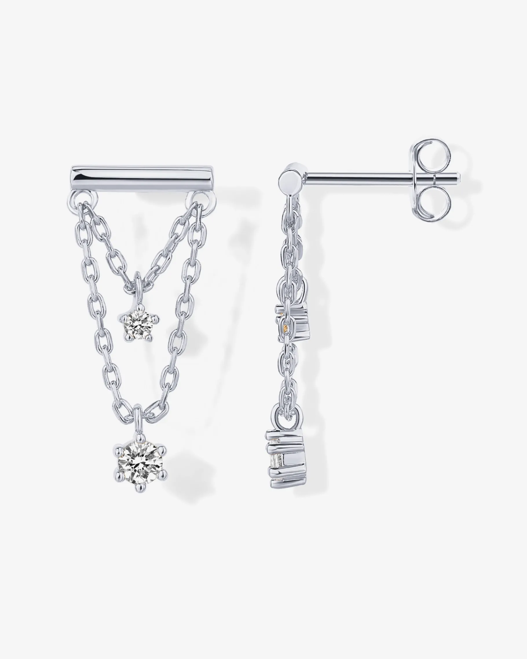 PAVOI Dangle & Threader-Bar Chained Earring