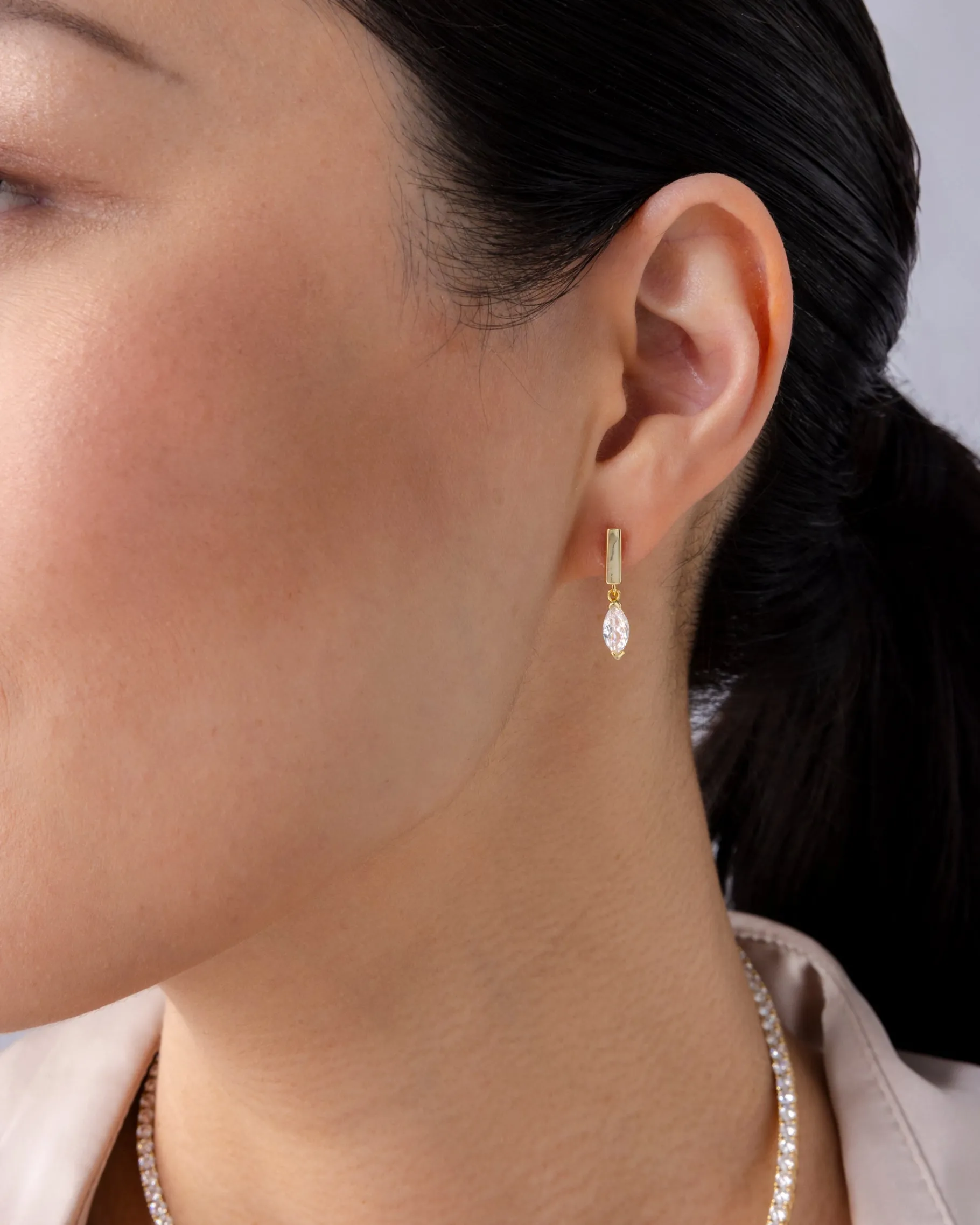 PAVOI Dangle & Threader|Flat Backs-Bar Drop Dangle Screwbacks