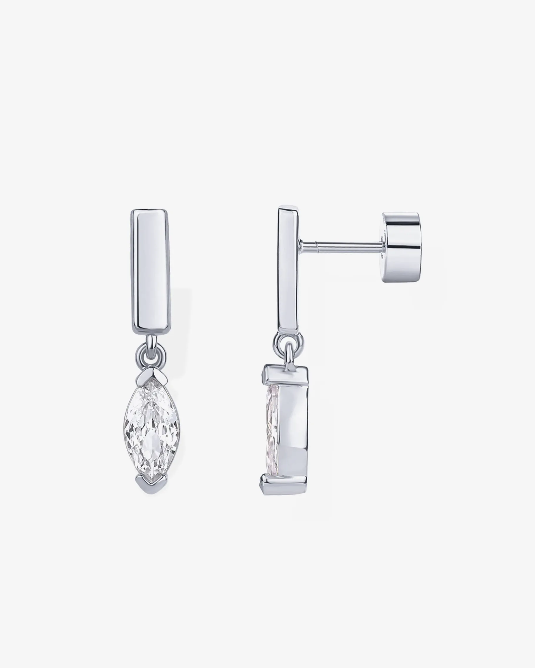PAVOI Dangle & Threader|Flat Backs-Bar Drop Dangle Screwbacks