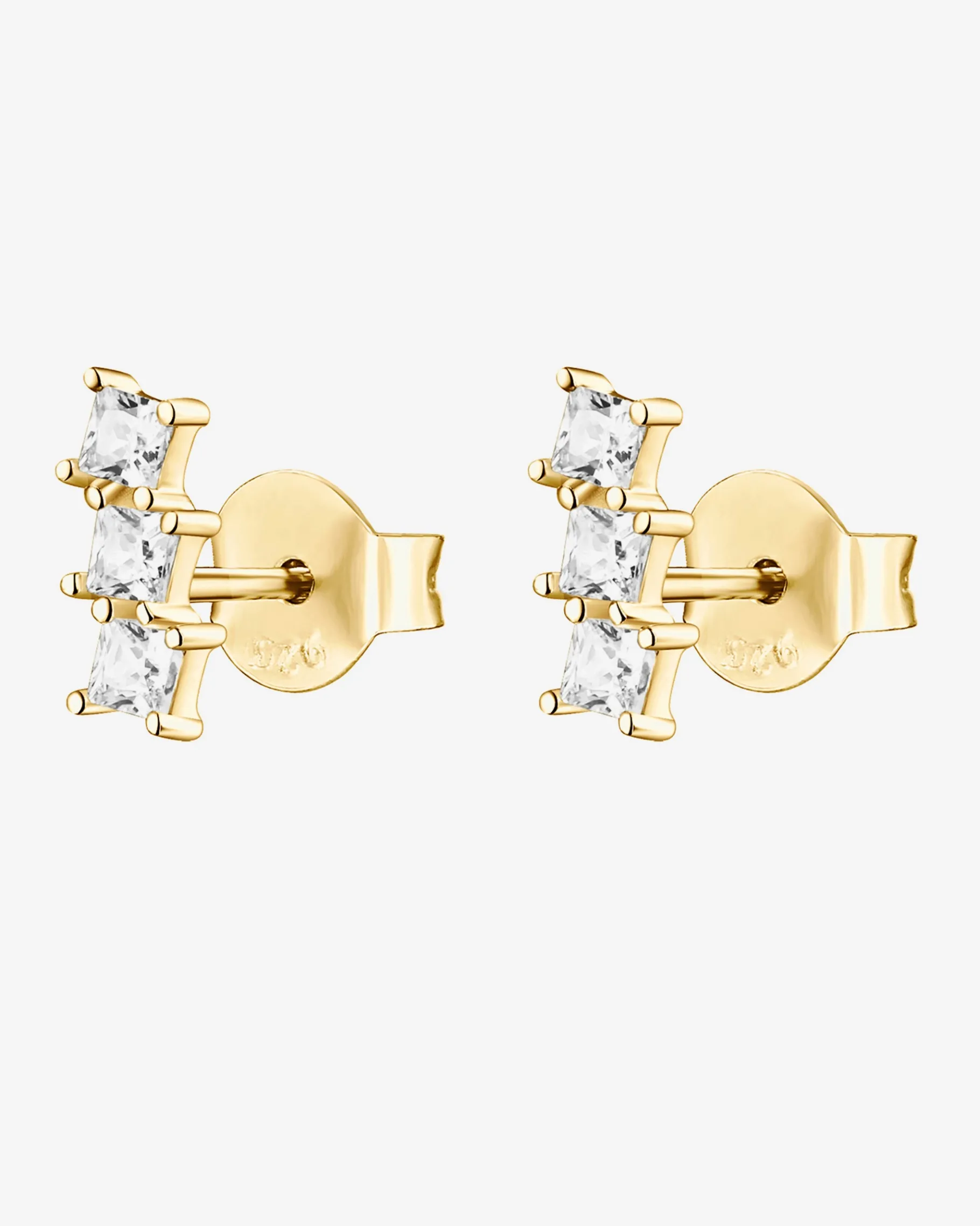 PAVOI Studs-Bar Princess Cut Studs