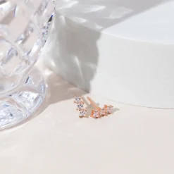 PAVOI Studs-Bar Princess Cut Studs