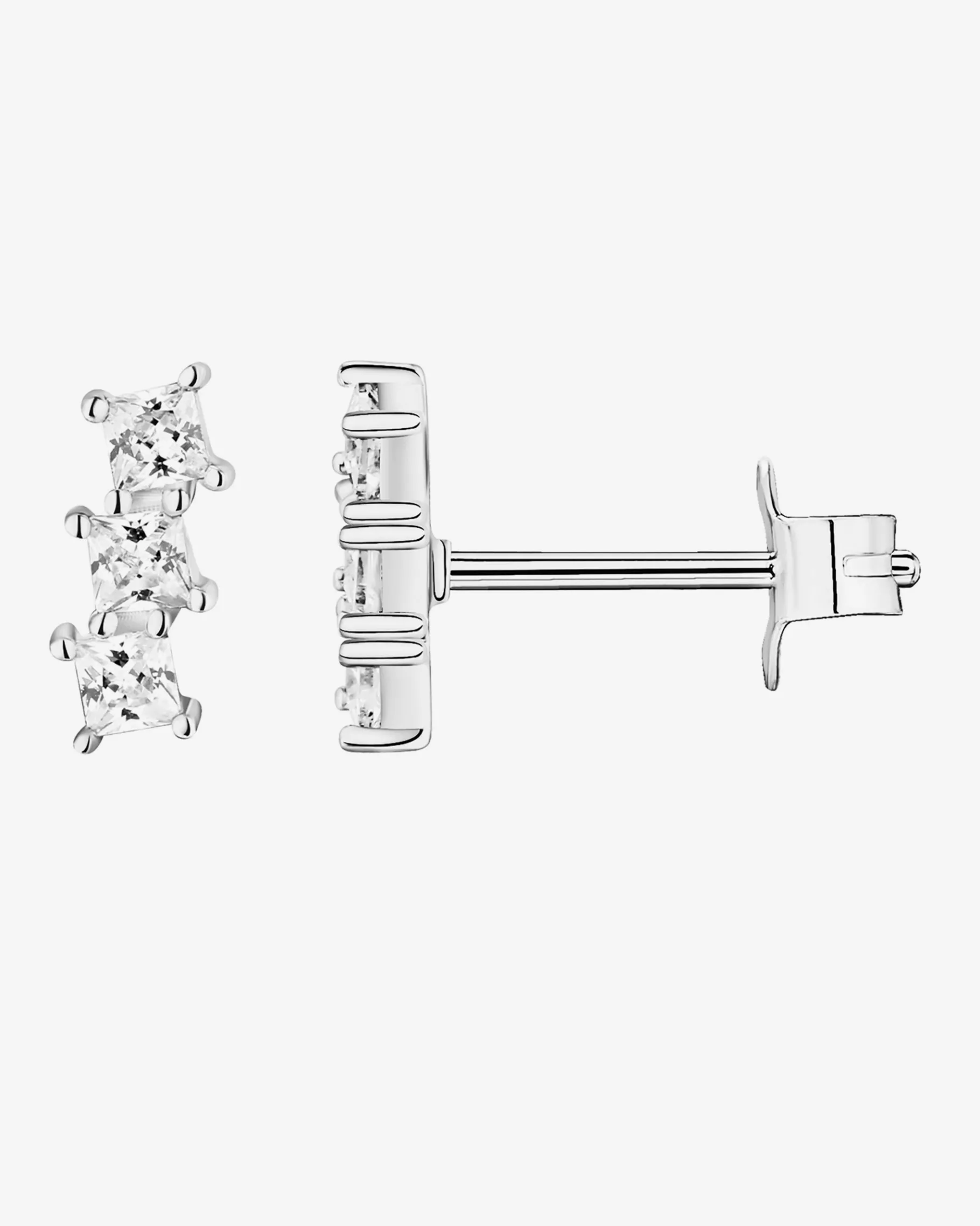 PAVOI Studs-Bar Princess Cut Studs