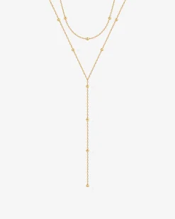 PAVOI Lariat|Layered-Beaded Tassel Lariat Necklace