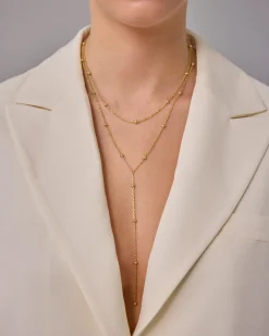 PAVOI Lariat|Layered-Beaded Tassel Lariat Necklace