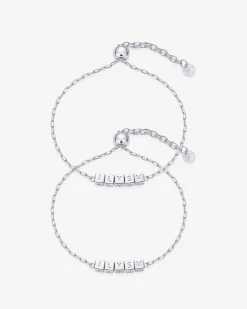 PAVOI Chain-BFF-ILYSM Cube Bracelet