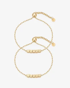 PAVOI Chain-BFF-ILYSM Cube Bracelet
