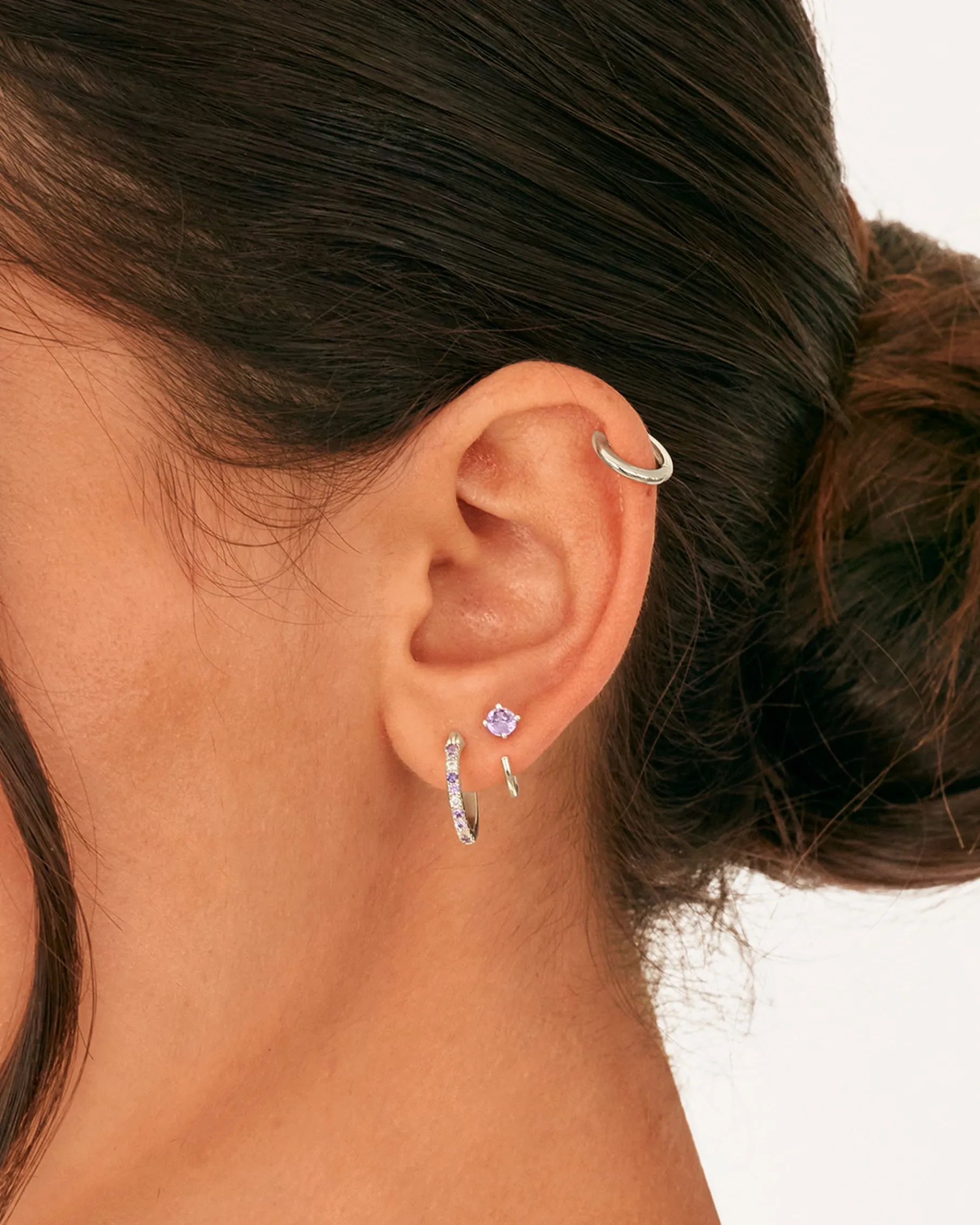 PAVOI Huggies-Boho Colored Half Hoop Earrings