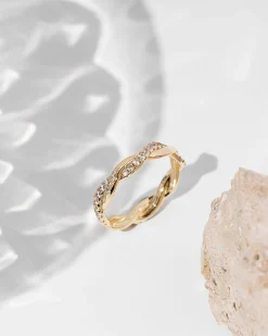 PAVOI Stackable|Eternity-Braided Eternity Band