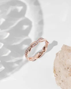 PAVOI Stackable|Eternity-Braided Eternity Band