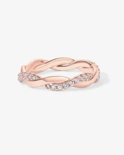 PAVOI Stackable|Eternity-Braided Eternity Band