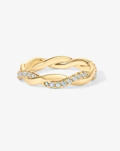 PAVOI Stackable|Eternity-Braided Eternity Band