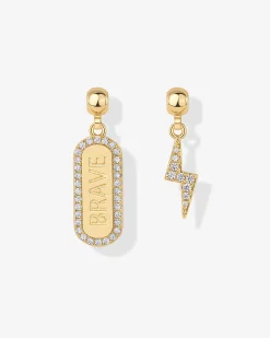 PAVOI Charms|Pendants-Brave Mood Charm Necklace