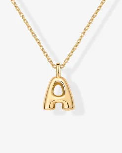 PAVOI Pendants|Charms-Bubble Initial Pendant