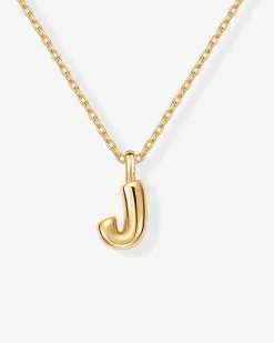 PAVOI Pendants|Charms-Bubble Initial Pendant