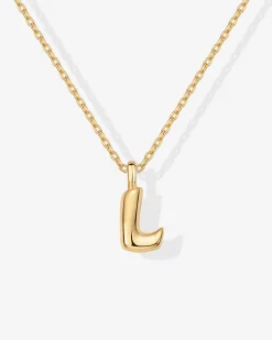PAVOI Pendants|Charms-Bubble Initial Pendant