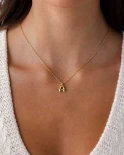 PAVOI Pendants|Charms-Bubble Initial Pendant