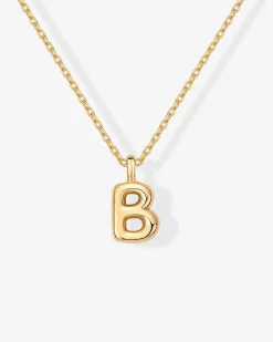 PAVOI Pendants|Charms-Bubble Initial Pendant
