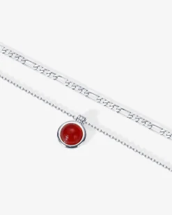 PAVOI Layered-Carnelian u0026 Aventurine Gemstone Layered Necklace