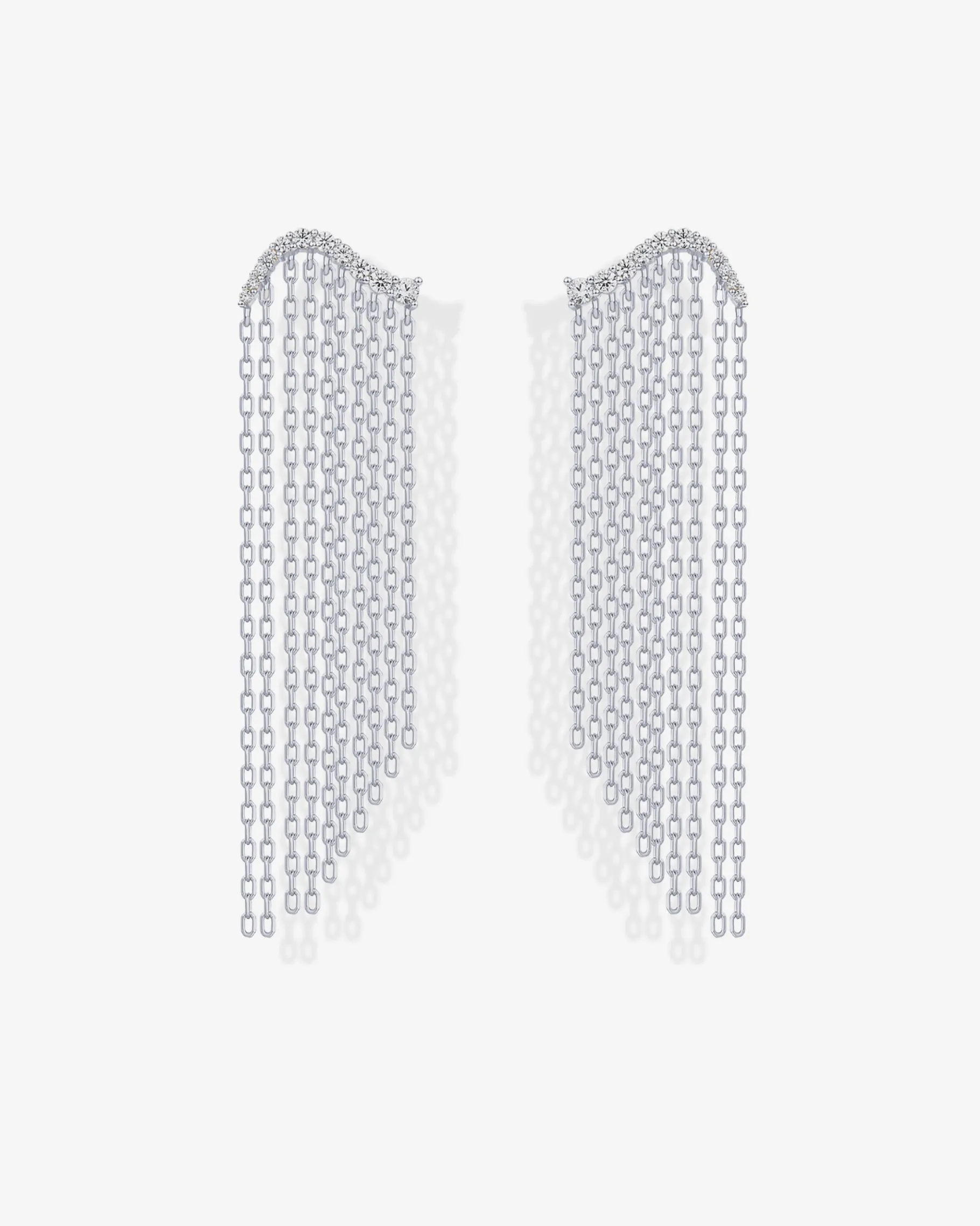 PAVOI Chain Earrings|Statement-Chain Crawler Dangle Earrings