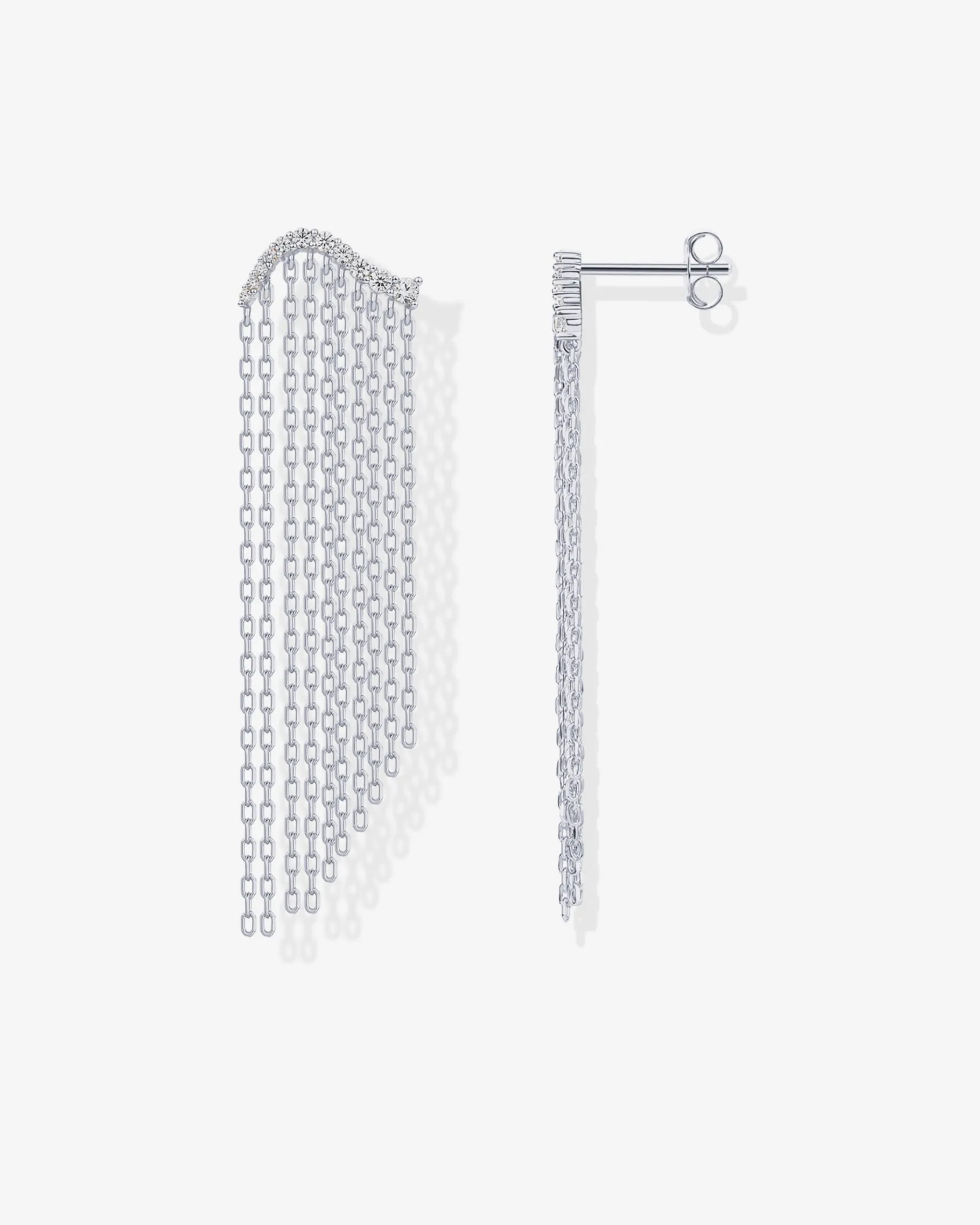 PAVOI Chain Earrings|Statement-Chain Crawler Dangle Earrings