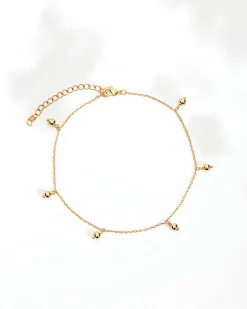 PAVOI All Anklets|Chain-Charm Link Round Gold Anklet