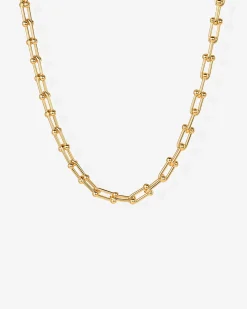 PAVOI Chains-Chunky Barbell Links Chain Necklace