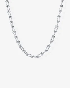 PAVOI Chains-Chunky Barbell Links Chain Necklace