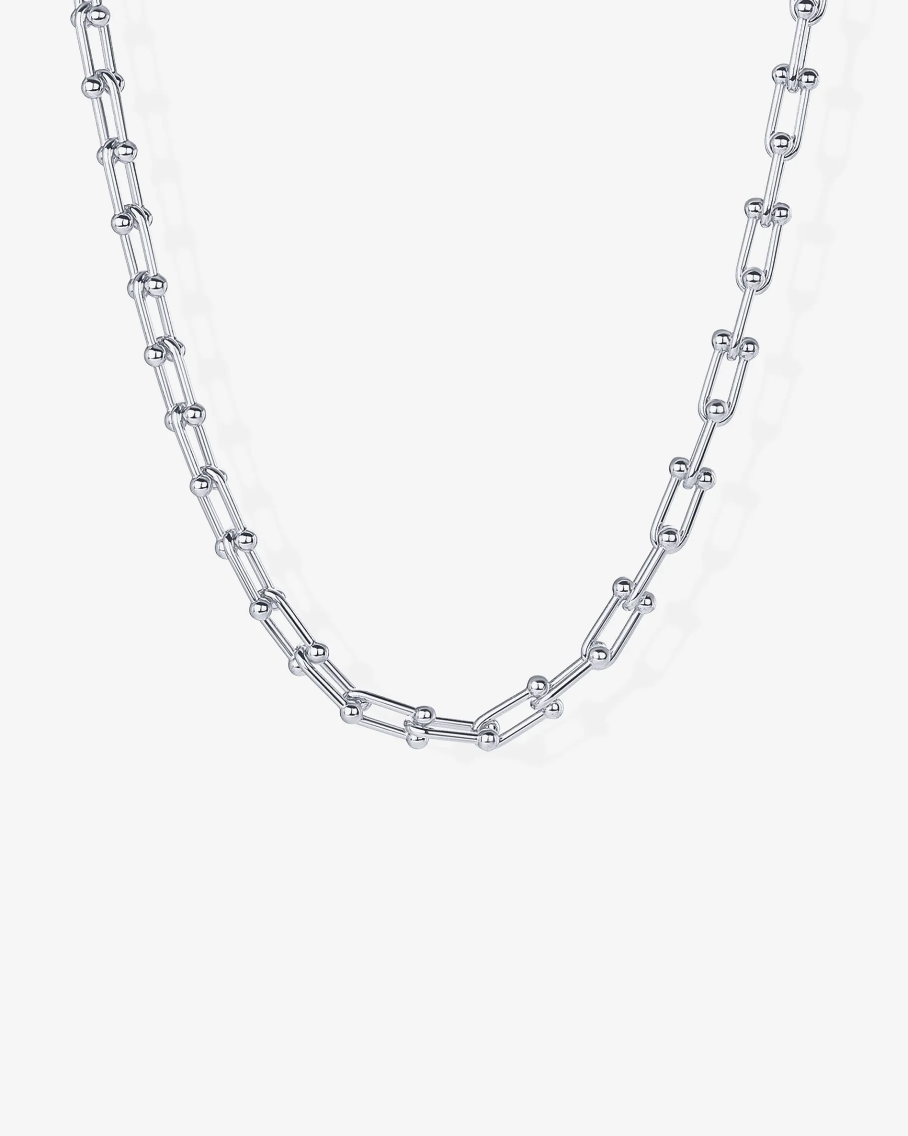 PAVOI Chains-Chunky Barbell Links Chain Necklace