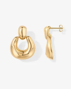 PAVOI Statement|Dangle & Threader-Chunky Dangle Door Knocker Earrings