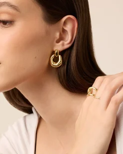 PAVOI Statement|Dangle & Threader-Chunky Dangle Door Knocker Earrings