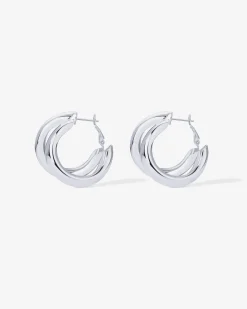PAVOI Statement|Hoops-Chunky Double Hoops