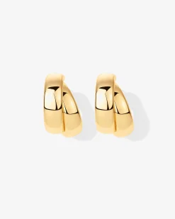 PAVOI Statement|Hoops-Chunky Double Hoops