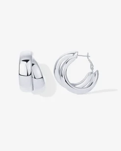PAVOI Statement|Hoops-Chunky Double Hoops