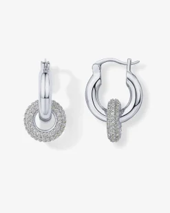 PAVOI Dangle & Threader|Huggies-Chunky Halo Convertible Hoops