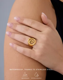 PAVOI Statement|Statement-Chunky Spiral Ring