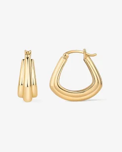 PAVOI Hoops-Chunky Triangle Hoops