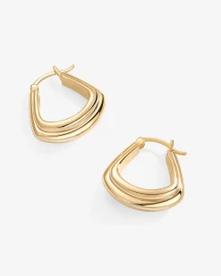PAVOI Hoops-Chunky Triangle Hoops