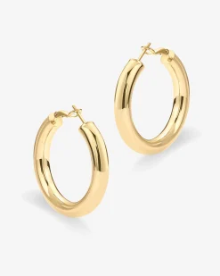 PAVOI Hoops-Clasp Back Chunky Hoops