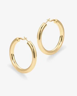 PAVOI Hoops-Clasp Back Chunky Hoops