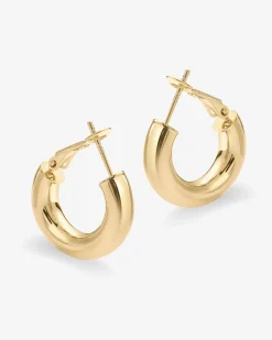 PAVOI Hoops-Clasp Back Chunky Hoops