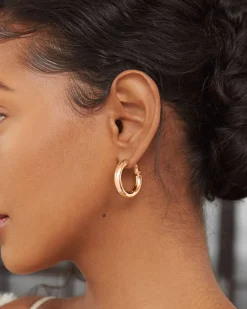 PAVOI Hoops-Clasp Back Chunky Hoops